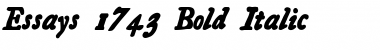 Essays1743 BoldItalic Font