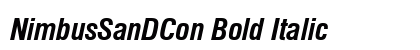 NimbusSanDCon Bold Italic Preview