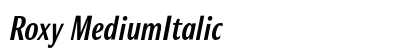Roxy MediumItalic preview