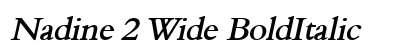 Nadine 2 Wide BoldItalic preview