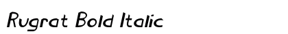Rugrat Bold Italic preview