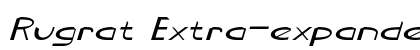 Rugrat Extra-expanded Italic preview