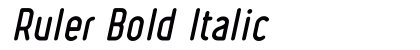 Ruler Bold Italic preview