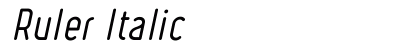 Ruler Italic Preview