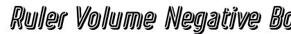 Ruler Volume Negative Bold Italic preview