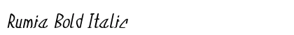 Rumia Bold Italic preview