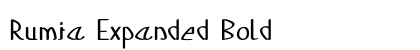Rumia Expanded Bold preview