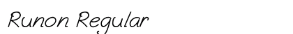 Runon Regular preview