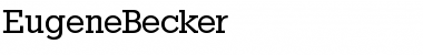 EugeneBecker Font