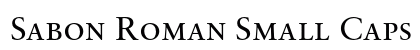 Sabon Roman Small Caps & Oldstyle Figures Preview