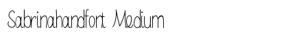Sabrinahandfont Medium preview