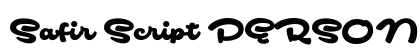 Safir Script PERSONAL USE ONLY Regular preview