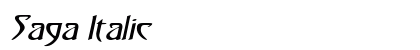 Saga Italic Preview