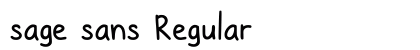 sage sans Regular preview