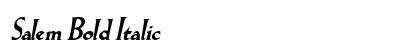 Salem Bold Italic preview