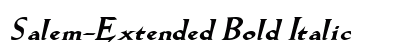 Salem-Extended Bold Italic preview