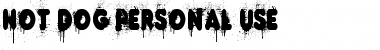 HOT DOG PERSONAL USE Font