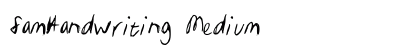 SamHandwriting Medium preview
