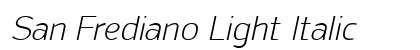 San Frediano Light Italic preview
