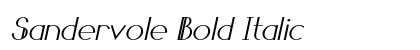 Sandervole Bold Italic preview