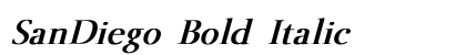 SanDiego Bold Italic preview
