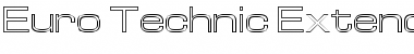 Euro Technic Extended Outline Regular Font Euro Technic Extended Outline Regular Font