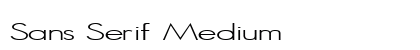 Sans Serif Medium preview