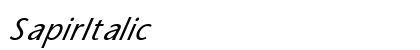 Sapir Italic preview