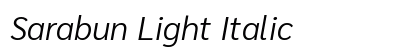 Sarabun Light Italic preview
