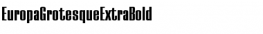 EuropaGrotesqueExtraBold Roman Font