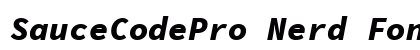 SauceCodePro Nerd Font Mono Italic preview