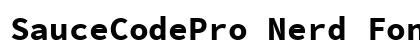 SauceCodePro Nerd Font Bold preview