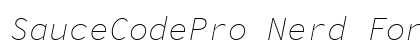 SauceCodePro Nerd Font Italic preview