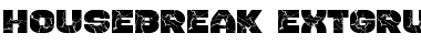 Housebreak Ext Grunged Font Housebreak Ext Grunged Font