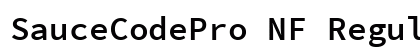 SauceCodePro NF Regular Preview