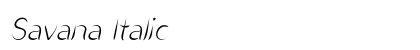 Savana Italic Preview