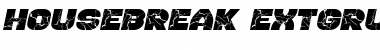 Housebreak Ext Grunged Italic Font Housebreak Ext Grunged Italic Font