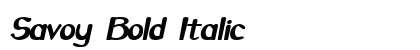 Savoy Bold Italic preview