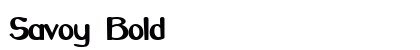 Savoy Bold preview