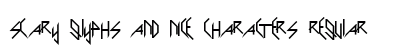 Scary Glyphs and Nice Characters Regular preview