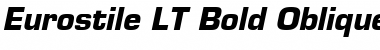 Eurostile LT Bold Italic Font