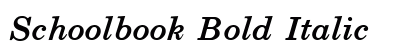 Schoolbook Bold Italic Preview