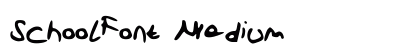 SchoolFont Medium preview