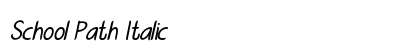 School Path Italic Preview