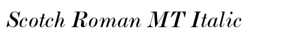 Scotch Roman MT Italic Preview
