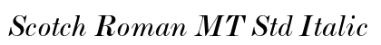 Scotch Roman MT Std Italic Preview