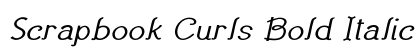 Scrapbook Curls Bold Italic Preview