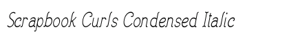Scrapbook Curls Condensed Italic Preview