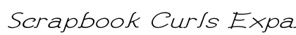Scrapbook Curls Expanded Italic Preview
