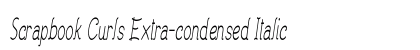 Scrapbook Curls Extra-condensed Italic Preview